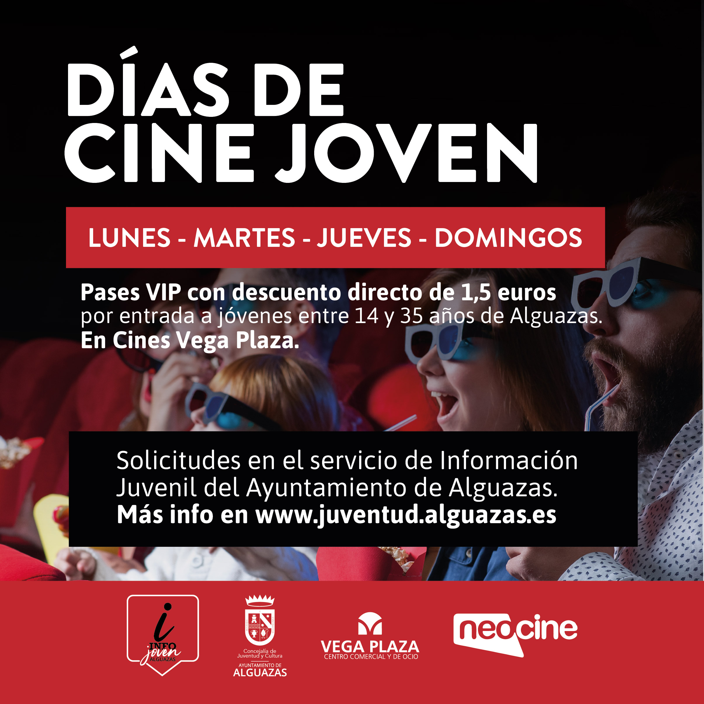 Promoción descuento de cine para jóvenes