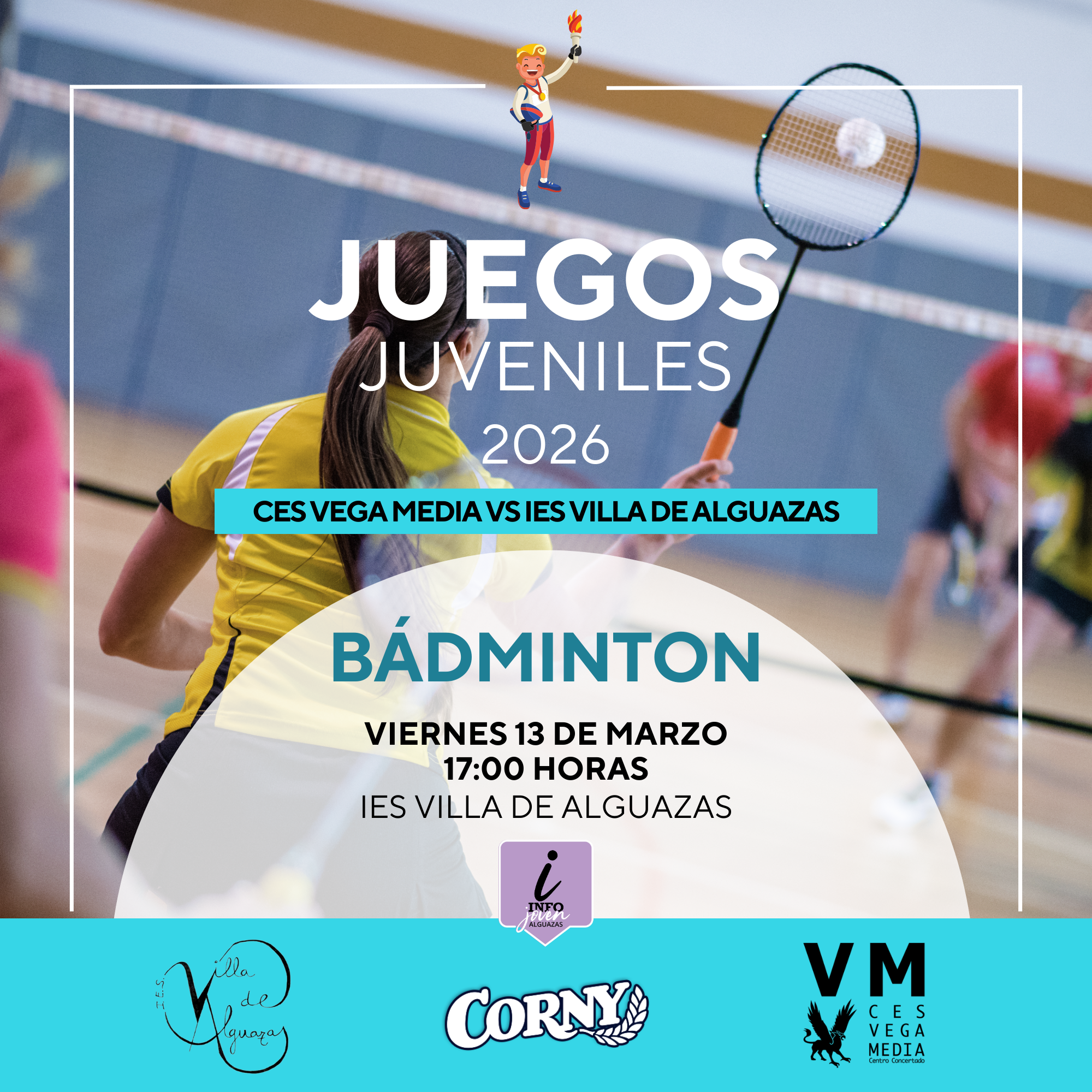 Torneo de BÁDMINTON JJOO Juveniles de Alguazas 2026