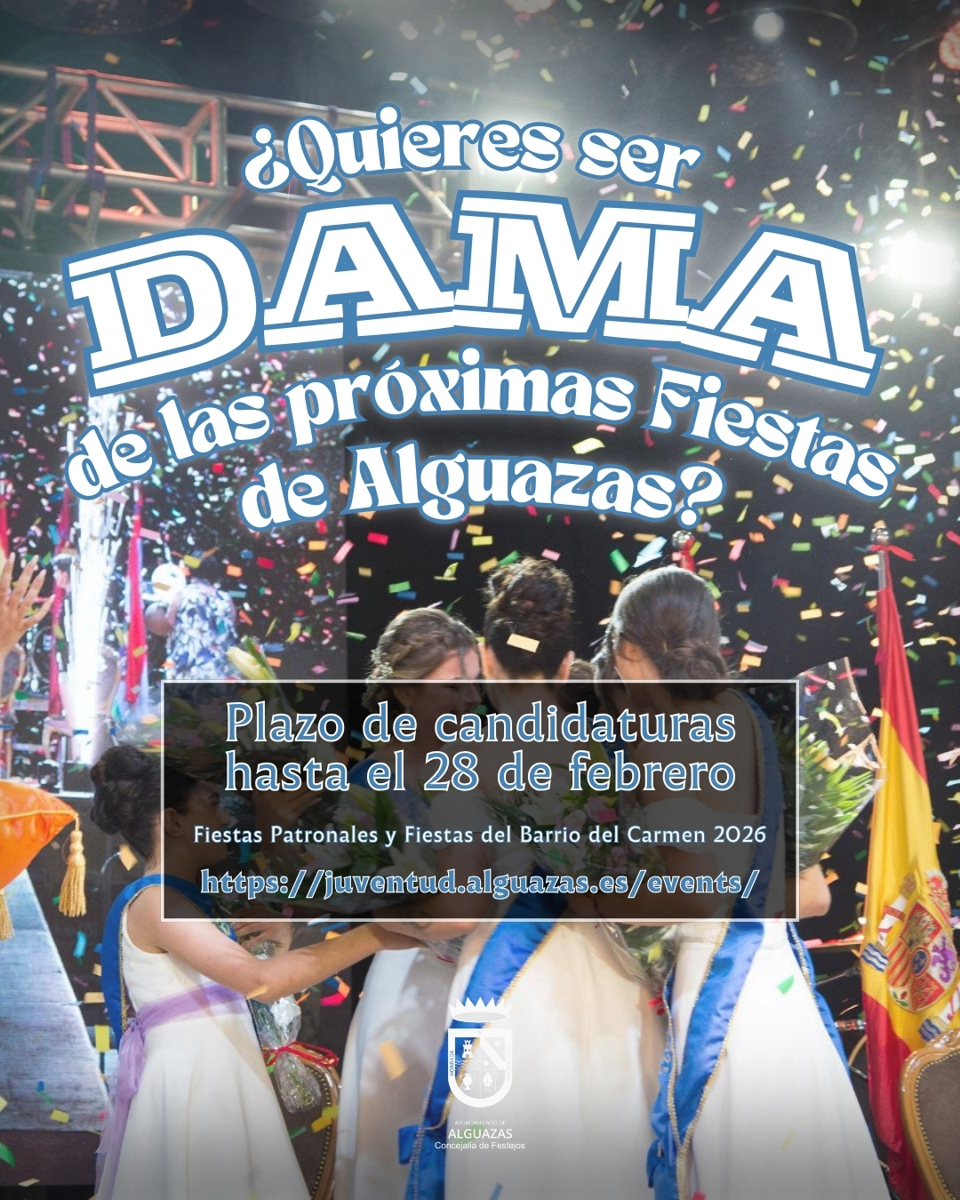 Inscripción a Damas de las Fiestas Patronales y Majas del Barrio del Carmen